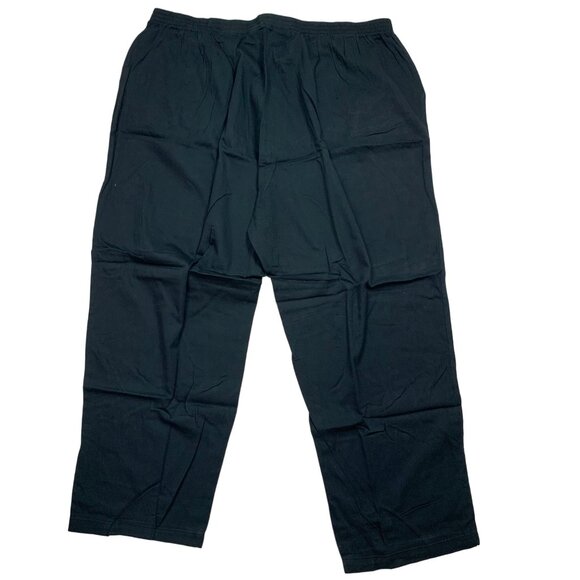 Only Necessities Black Pants Plus Size 32T Tall Cotton/Polyester Blend - Picture 4 of 7